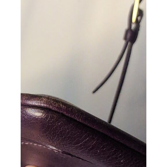 Coach Legacy purple eggplant crossbody leather purse - Picture 11 of 14